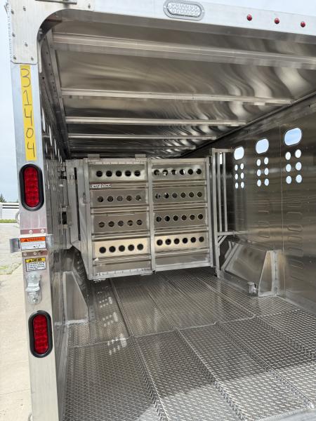New 2027 Merritt 28ft Cattle Baron Livestock Trailer 8k axles Stock / Stock Combo Trailer