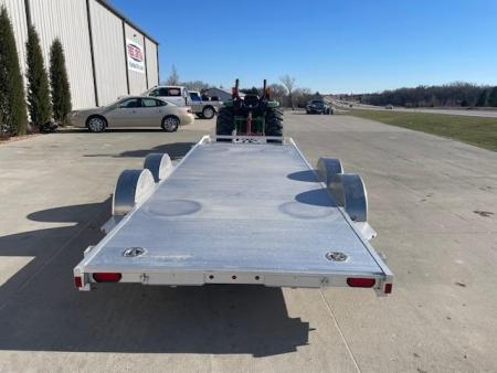 New 2025 Aluma 8218TA-EL-R-RTD Car Hauler Tandem spread Axle slide in ramps