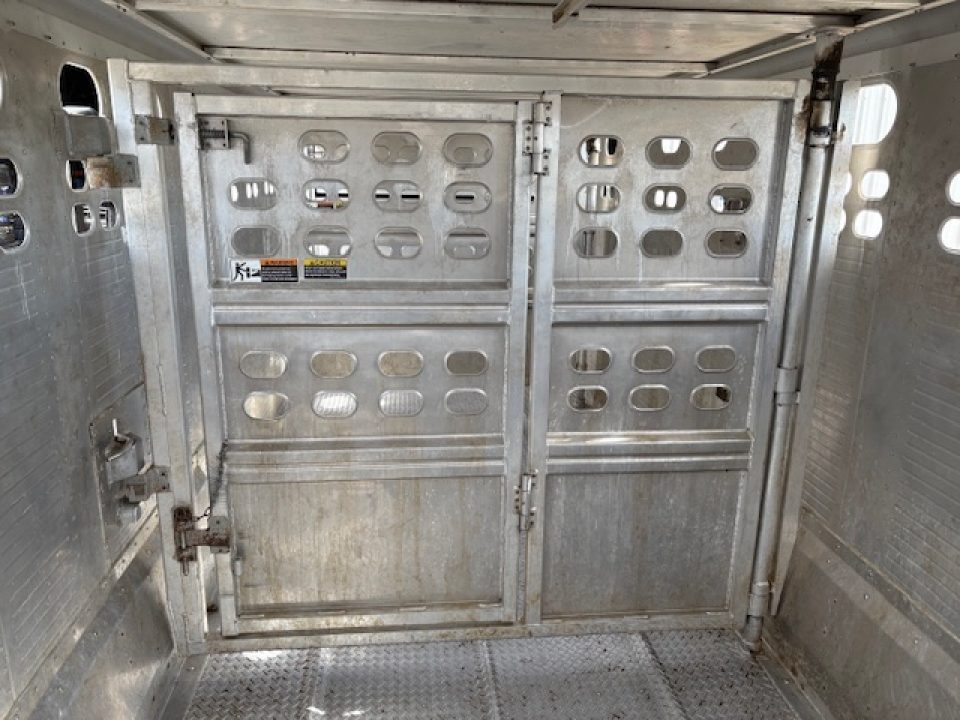 Used 2005 Wilson 7x24ft Aluminum Livestock Trailer