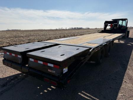 New 2026 Buckshot MFG Bolt 30R Deckover 102x30ft Gooseneck Flatbed 10k axles Deckover Trailer