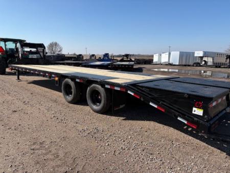 New 2026 Buckshot MFG Bolt 30R Deckover 102x30ft Gooseneck Flatbed 10k axles Deckover Trailer