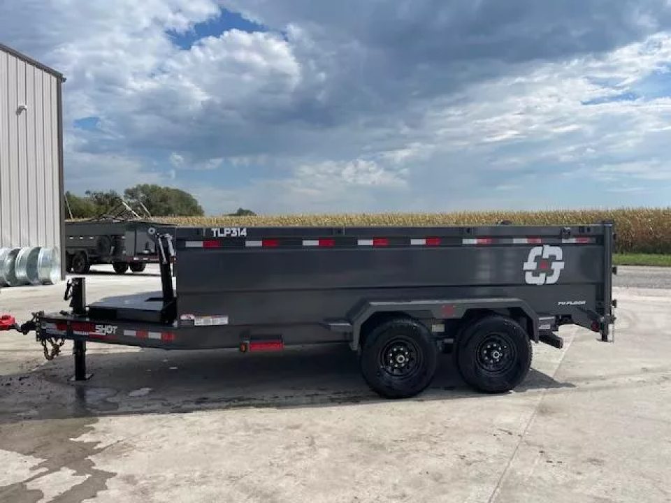 New 2025 Buckshot TLP314 Low Profile Dump Trailer 3ft tall sides 7k axles