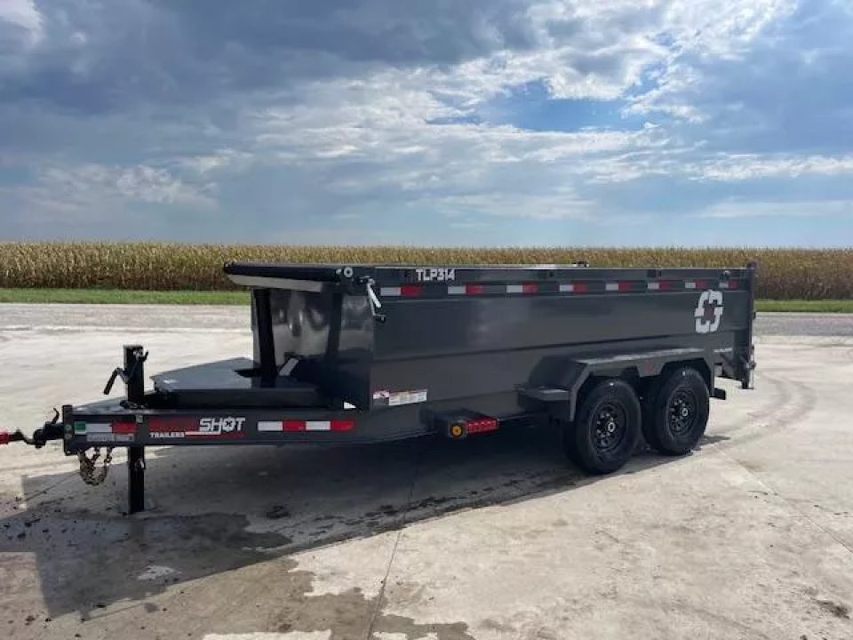 New 2025 Buckshot TLP314 Low Profile Dump Trailer 3ft tall sides 7k axles