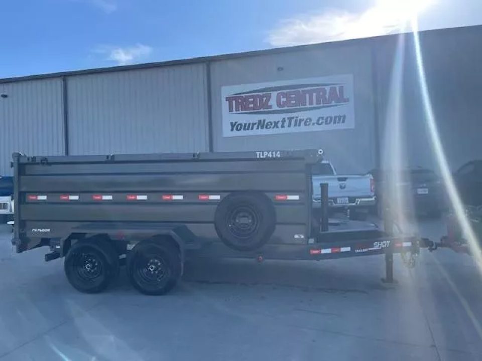 New 2025 Buckshot TLP414 Dump Trailer 4ft tall sides Telescopic Cyli