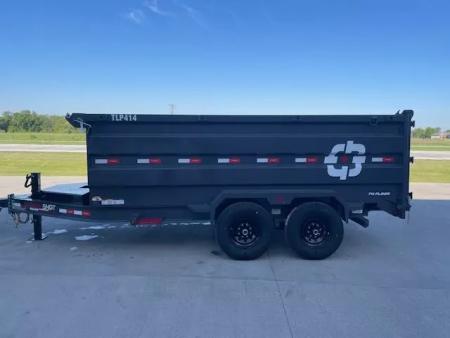 New 2025 Buckshot TLP414 Dump Trailer 4ft tall sides Telescopic Cyli