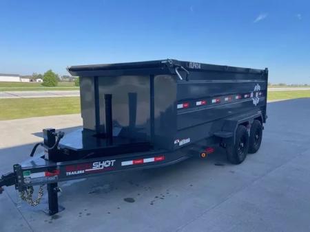 New 2025 Buckshot TLP414 Dump Trailer 4ft tall sides Telescopic Cyli