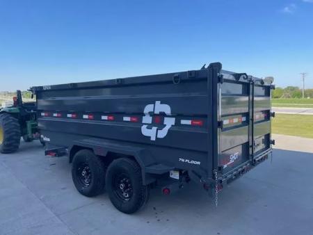 New 2025 Buckshot TLP414 Dump Trailer 4ft tall sides Telescopic Cyli