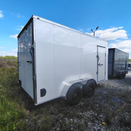 New 2026 Mammoth 7x14 TA, 7' interior height, 3.5k axles, .080 polycore Cargo / Enclosed Trailer