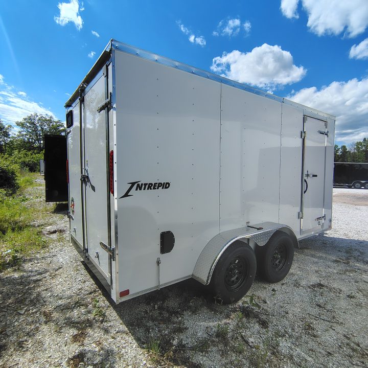 New 2026 Homesteader Trailer 7x14 TA, 6'6" interior height, 3.5k axles, .080 polycore exterior with barn doors Cargo / Enclosed Trailer