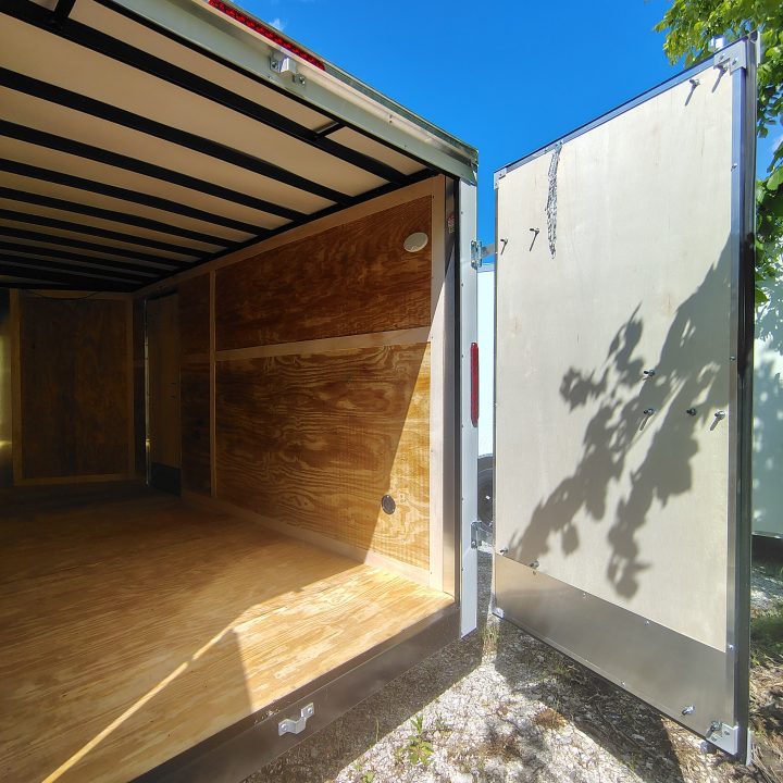New 2026 Homesteader Trailer 7x14 TA, 6'6" interior height, 3.5k axles, .080 polycore exterior with barn doors Cargo / Enclosed Trailer