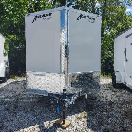 New 2026 Homesteader Trailer 7x14 TA, 6'6  interior height, 3.5k axles, .080 polycore exterior with barn doors Cargo / Enclosed Trailer