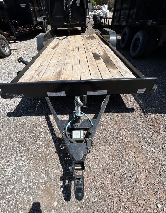 Used USED/ REPO 2024 Big Tex Trailers 7x20 Tandem Axles-(3500lbs) Car Hauler - Ramps