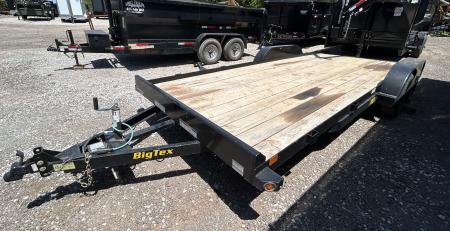 Used USED/ REPO 2024 Big Tex Trailers 7x20 Tandem Axles-(3500lbs) Car Hauler - Ramps