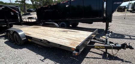 Used USED/ REPO 2024 Big Tex Trailers 7x20 Tandem Axles-(3500lbs) Car Hauler - Ramps