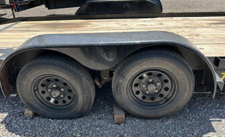 Used USED/ REPO 2024 Big Tex Trailers 7x20 Tandem Axles-(3500lbs) Car Hauler - Ramps