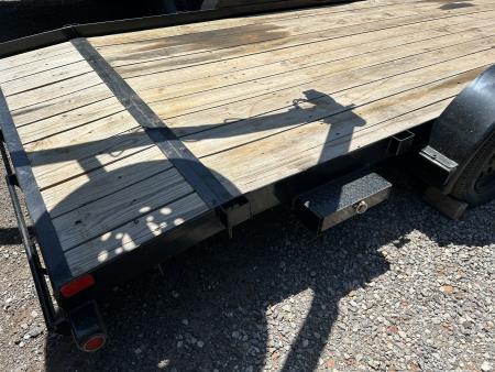 Used USED/ REPO 2024 Big Tex Trailers 7x20 Tandem Axles-(3500lbs) Car Hauler - Ramps