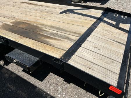 Used USED/ REPO 2024 Big Tex Trailers 7x20 Tandem Axles-(3500lbs) Car Hauler - Ramps