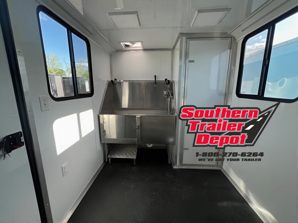 New 2026 Rock Solid Cargo 7x14 Mobile Dog Grooming Specialty Trailer