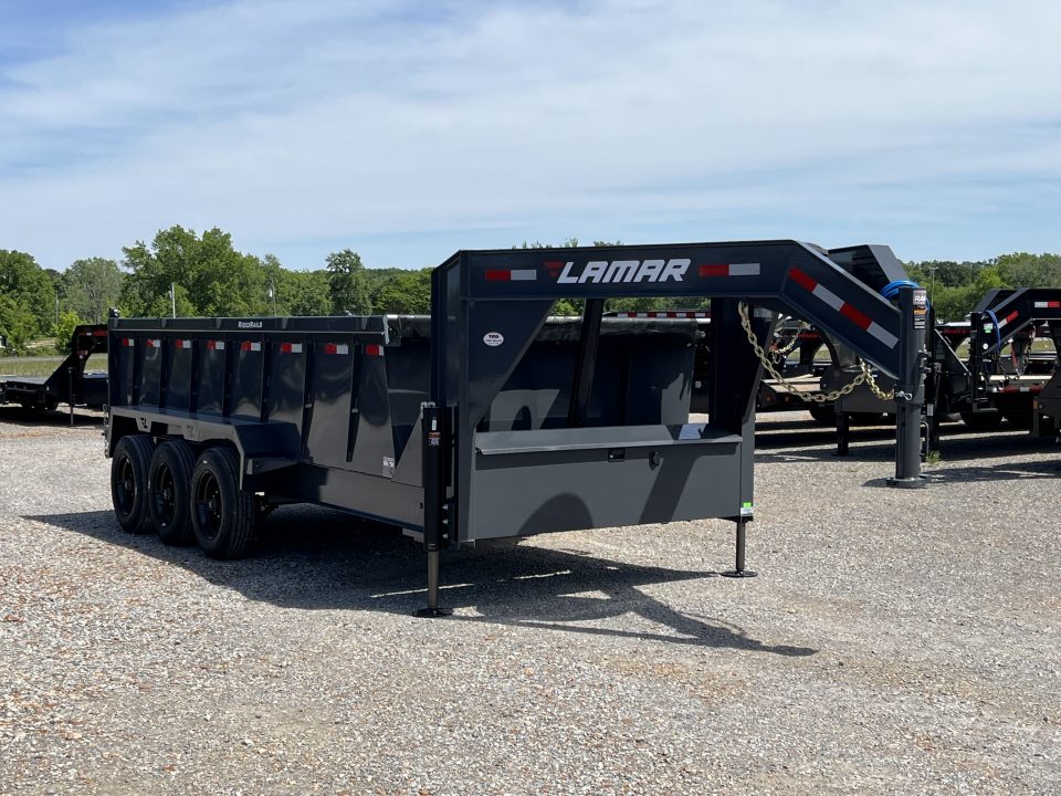 New 2026 Lamar Gooseneck Dump Trailer | 83" x 16' | 21K GVWR