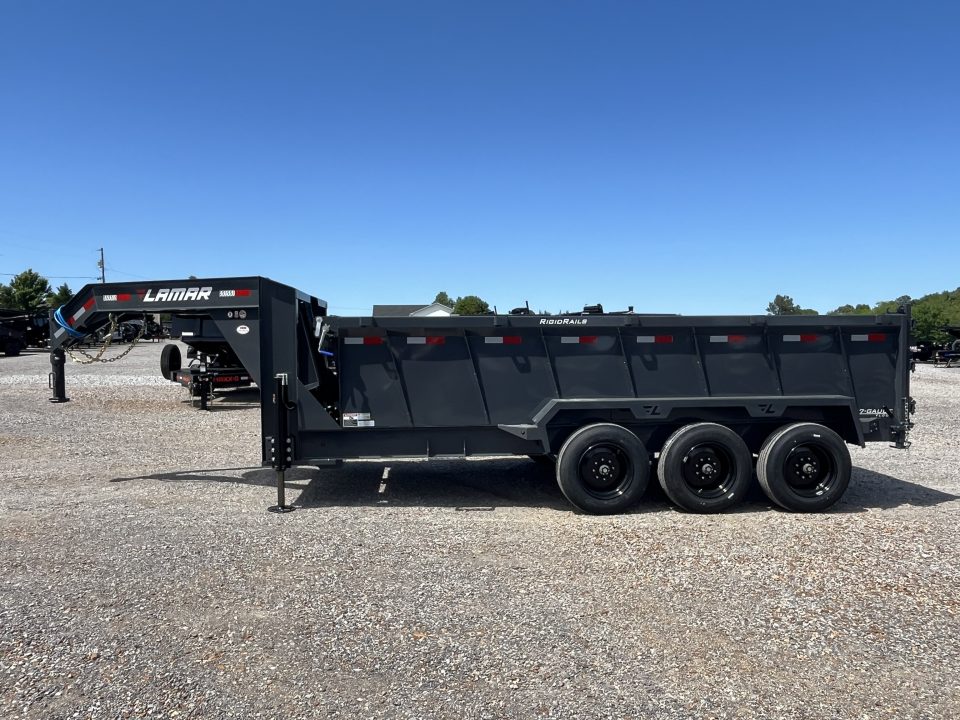 New 2026 Lamar Gooseneck Dump Trailer | 83" x 16' | 21K GVWR
