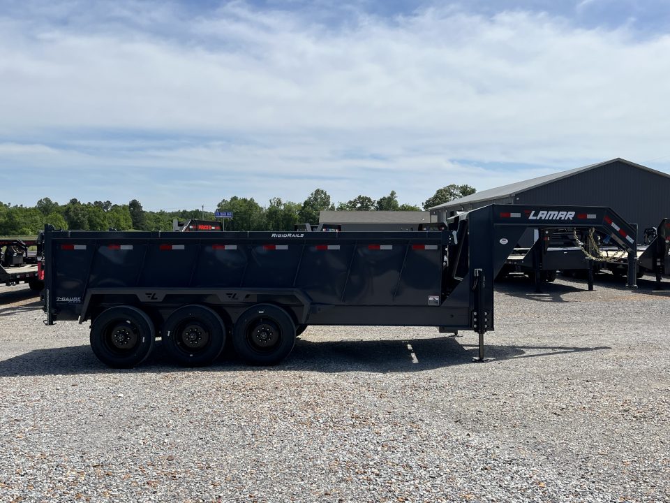 New 2026 Lamar Gooseneck Dump Trailer | 83" x 16' | 21K GVWR