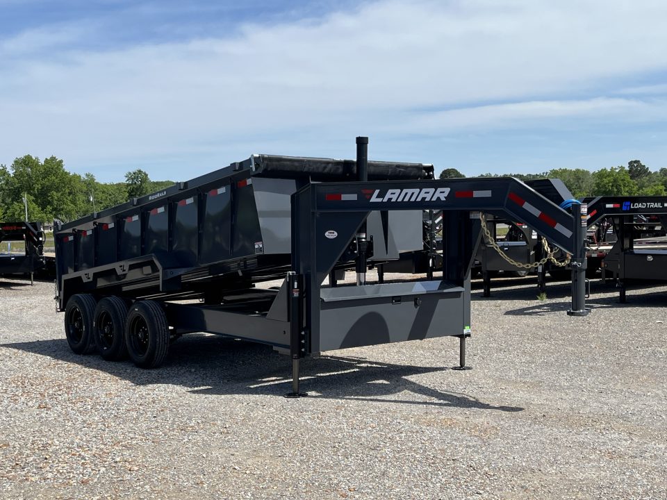 New 2026 Lamar Gooseneck Dump Trailer | 83" x 16' | 21K GVWR