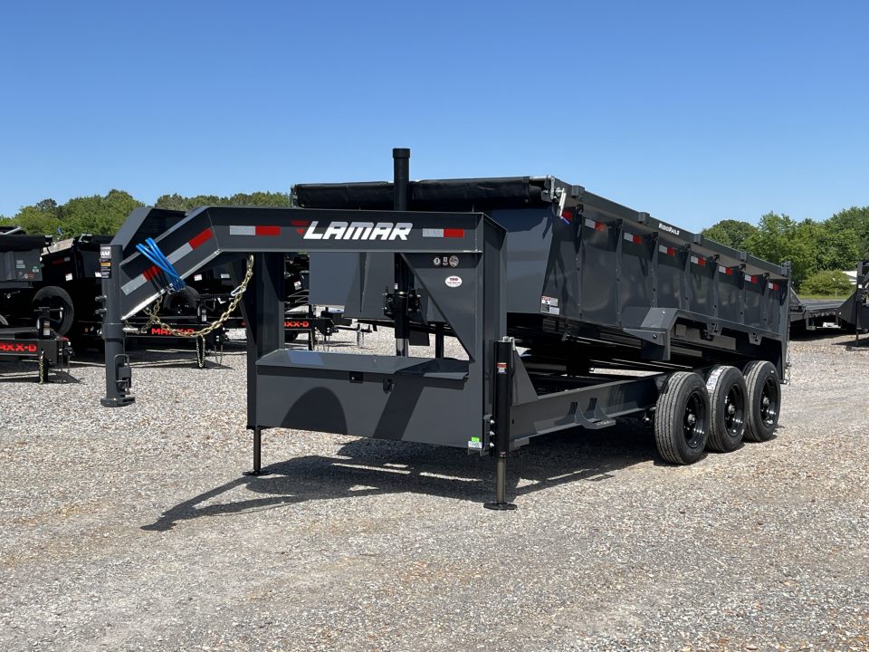 New 2026 Lamar Gooseneck Dump Trailer | 83" x 16' | 21K GVWR