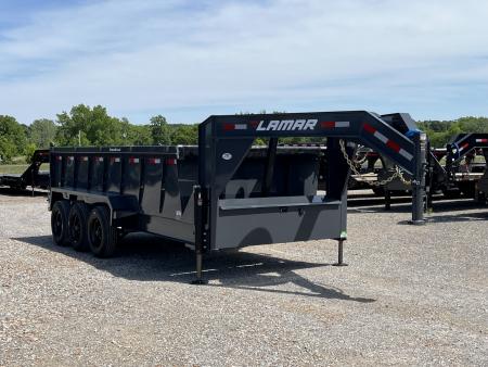 New 2026 Lamar Gooseneck Dump Trailer | 83" x 16' | 21K GVWR