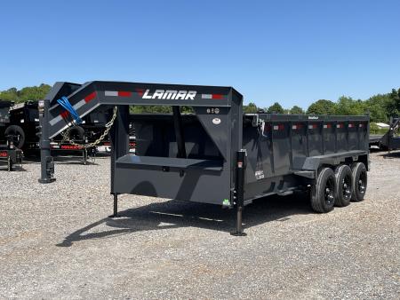 New 2026 Lamar Gooseneck Dump Trailer | 83" x 16' | 21K GVWR