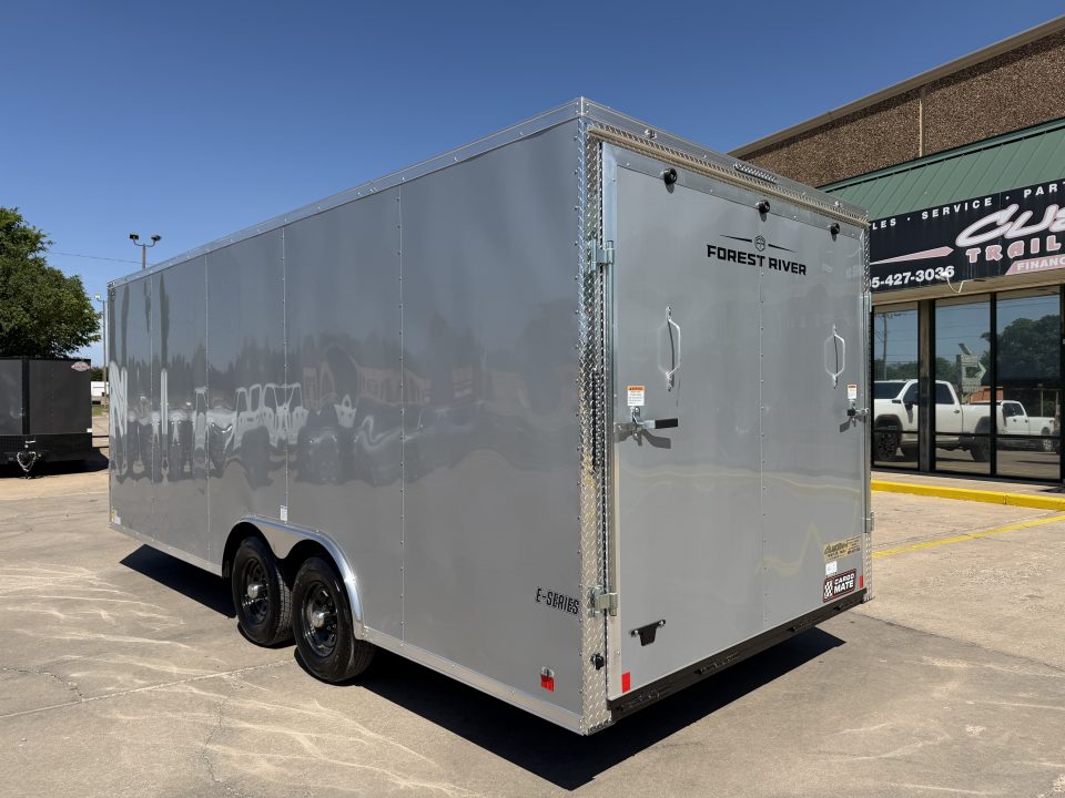 New #097789 2027 FOREST RIVER TA3 8.5 X 20 TANDEM AXLE 10K ENCLOSED W/ REAR RAMP DOOR