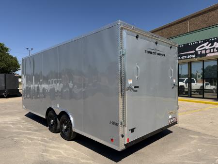 New #097789 2027 FOREST RIVER TA3 8.5 X 20 TANDEM AXLE 10K ENCLOSED W/ REAR RAMP DOOR