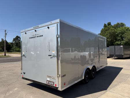 New #097789 2027 FOREST RIVER TA3 8.5 X 20 TANDEM AXLE 10K ENCLOSED W/ REAR RAMP DOOR