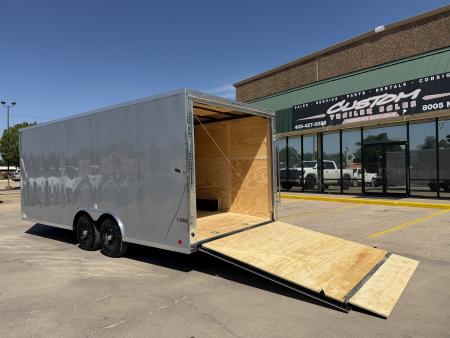 New #097789 2027 FOREST RIVER TA3 8.5 X 20 TANDEM AXLE 10K ENCLOSED W/ REAR RAMP DOOR