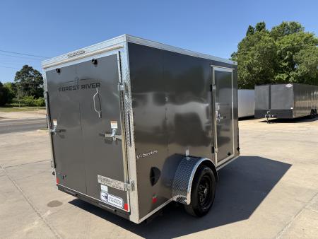New #055490 2026 FOREST RIVER SA 6 X 10 SINGLE AXLE 3K ENCLOSED W/ REAR RAMP DOOR