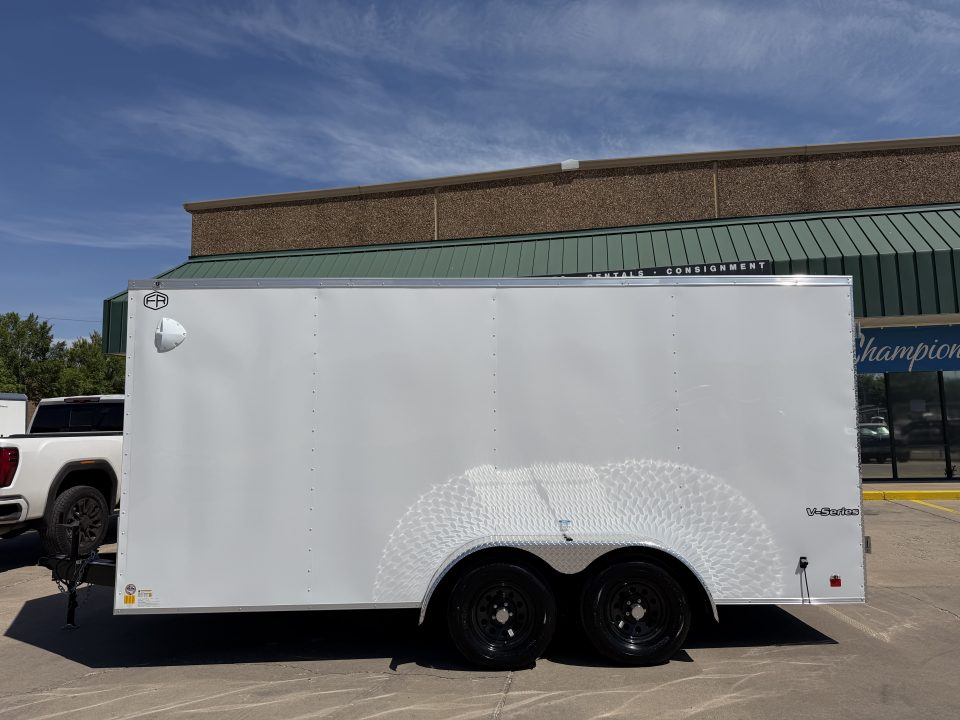 New #056065 2026 FOREST RIVER TA2 7 X 16 TANDEM AXLE 7K ENCLOSED W/ REAR DOUBLE DOORS
