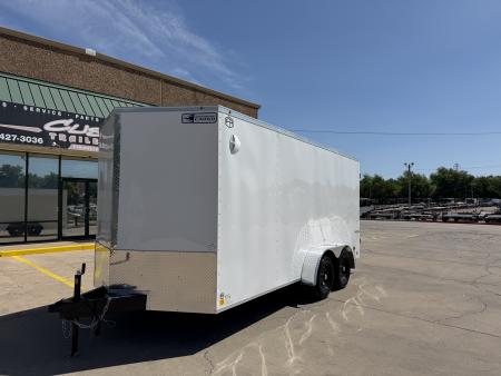New #056065 2026 FOREST RIVER TA2 7 X 16 TANDEM AXLE 7K ENCLOSED W/ REAR DOUBLE DOORS
