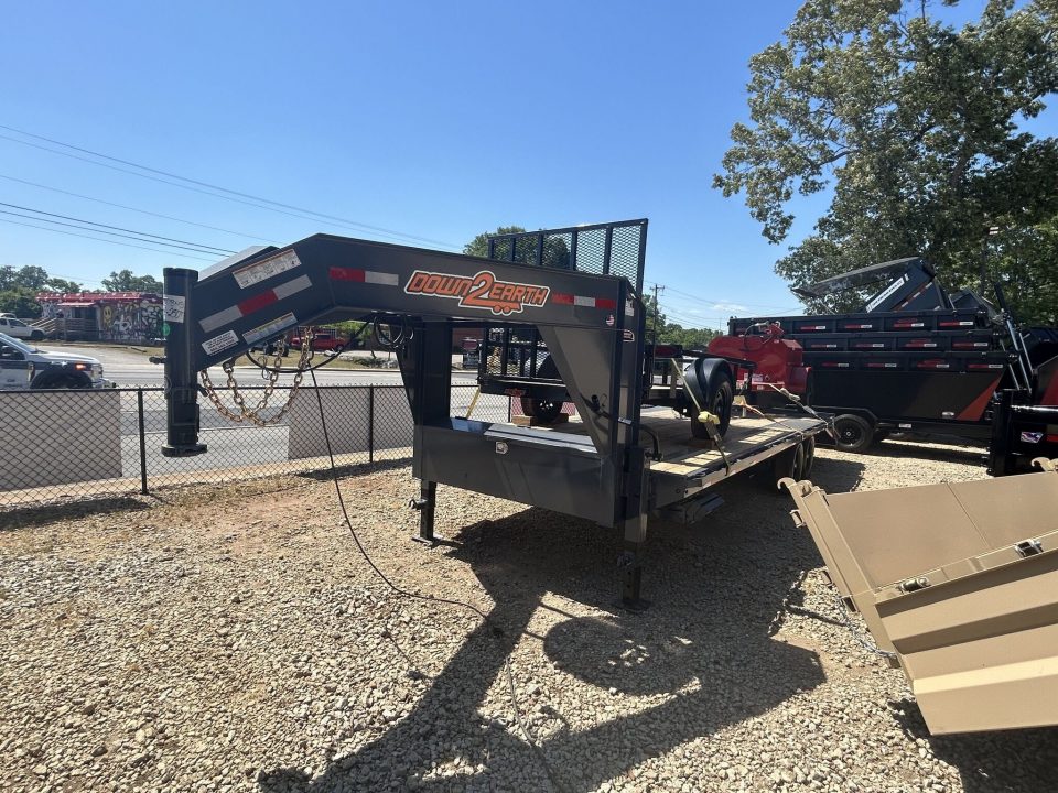 New 2026 Down 2 Earth Trailers 8.5x25 15.5K Deckover Equipment Trailer