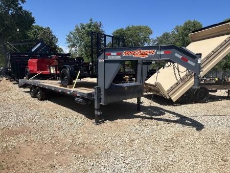 New 2026 Down 2 Earth Trailers 8.5x25 15.5K Deckover Equipment Trailer