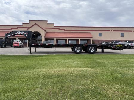 New 2026 Delta Mfg 21' + 5" Gooseneck Flatbed Trailer