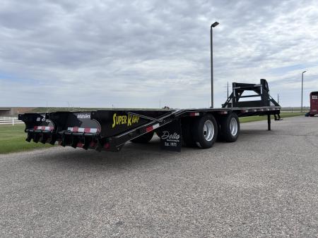 New 2026 Delta Mfg 21' + 5" Gooseneck Flatbed Trailer