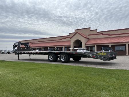 New 2026 Delta Mfg 27' +5' Gooseneck Flatbed Trailer