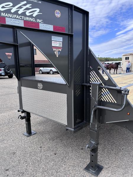 New 2026 Delta Mfg 27' +5' Gooseneck Flatbed Trailer