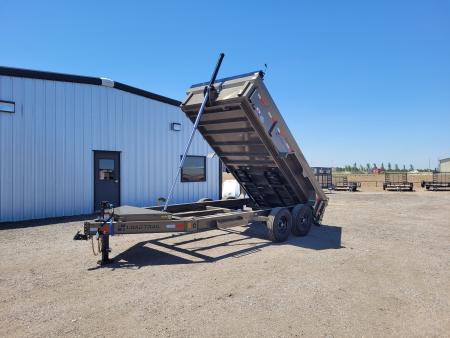 New 2026 Load Trail 83"x14' BP Telescopic Dump Trailer