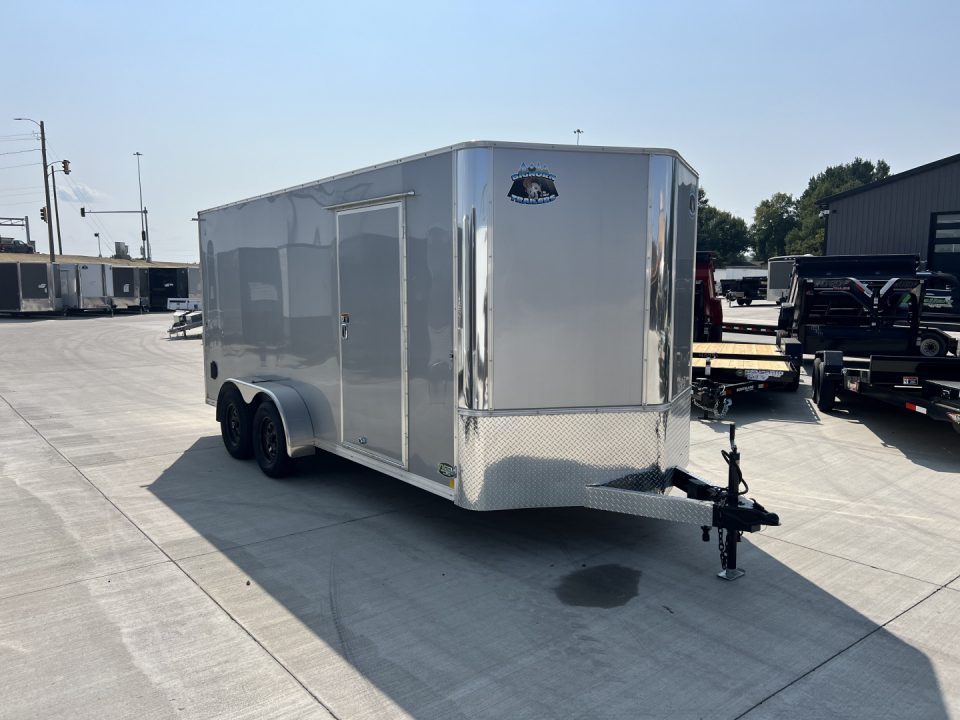 New NEW 2027 Bighorn R&M 7x16 + 2’V SUPERIOR QUALITY Rear Ramp Enclosed Cargo Trailer 5017