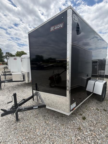 New 2027 Cargo Mate EHECO610SA-24 Enclosed 6x10 SA RAMP DOOR (GVW:2990) BLACK