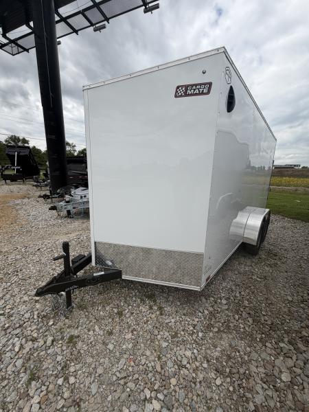 New 2027 Cargo Mate EHECO714TA2-24 Enclosed 7x14 TA RAMP DOOR (GVW:7000) WHITE