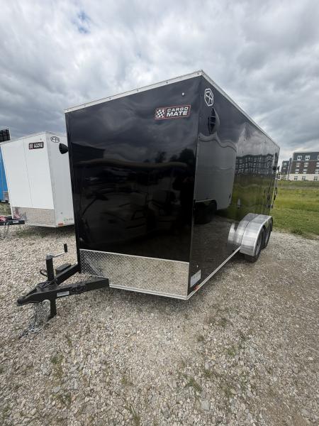 New 2027 Cargo Mate EHECO714TA2-24 Enclosed 7x14 TA RAMP DOOR (GVW:7000) BLACK