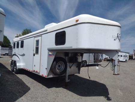 Used 2006 Kiefer Manufacturing Living Quarters 3 Horse Trailer