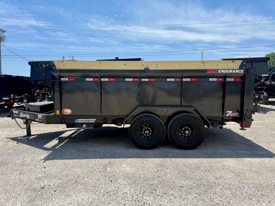 New 2026 Liberty LD14K83x14 Arsenal Grey Telescopic Lift Dump Trailer