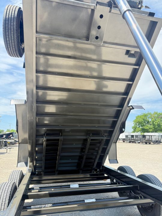 New 2026 Liberty LD14K83x14 Arsenal Grey Telescopic Lift Dump Trailer